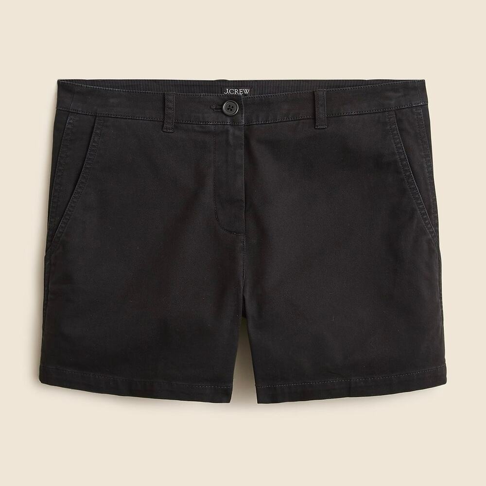 NWT J.Crew 4" Heritage Chino Short Black Size 2